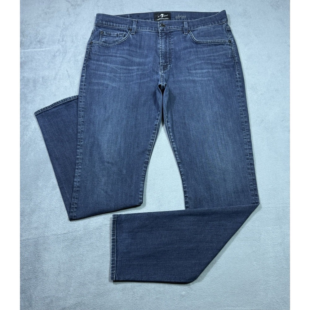 7 For All Mankind Jeans Mens 36x33 Adrien Athletic Luxe Performance Denim USA